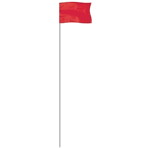 Red 5" x 8" Marker Flag on a 36" Wire