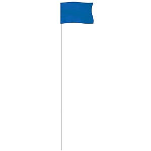 Blue 5" x 8" Marker Flag on a 36" Wire