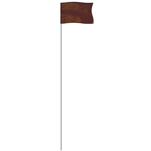 Brown 5" x 8" Marker Flag on a 36" Wire