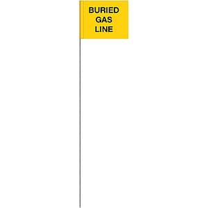 Generic Message Marking Flags - Buried Gas Line Generic Message Marking Flags - Sewer