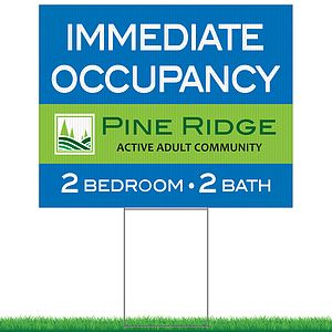 Large Corrugated Yard Sign - Full Color - 1 Side