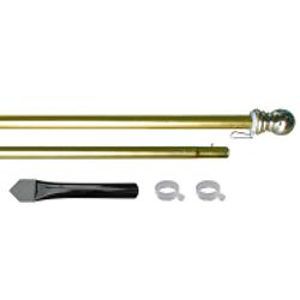 10' Gold Aluminum Display Pole