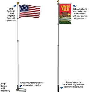 Multi-Use Telescoping Pole