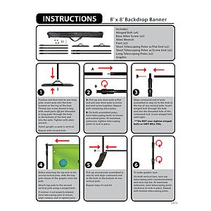 8' x 8' Backdrop Banner Kit