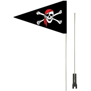 12" x 18" Double Sided PVC Bike Flag with Pole and Bracket