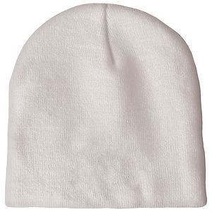 Knit Beanie with No Pom and No Cuff (Embroidery Logo)