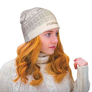 Knit Beanie with No Pom and No Cuff (Woven Logo)