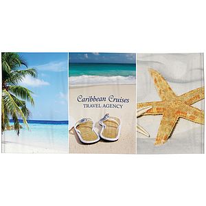 30" x 60" Microfiber Terry Beach Towel