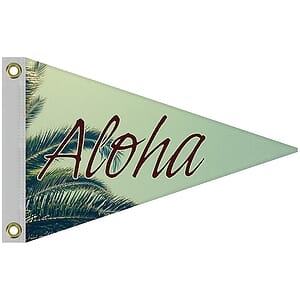 Single Reverse Knitted Rectangle Polyester Boat Flag (12"x18")