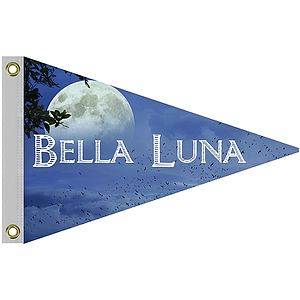 Single Reverse Knitted Polyester Rectangle Boat Flag (16"x24")