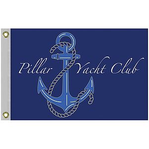 Single Reverse Knitted Polyester Rectangle Boat Flag (24"x36")