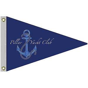 Single Reverse Knitted Polyester Rectangle Boat Flag (24"x36")