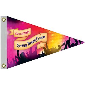 Single Reverse Knitted Polyester Pennant Boat Flag (16"x24")