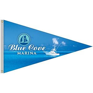 Double Sided Knitted Polyester Pennant Boat Flag (36"x60")