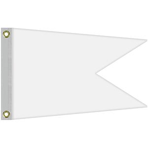 Single Reverse Knitted Polyester Swallowtail Boat Flag (16"x24")