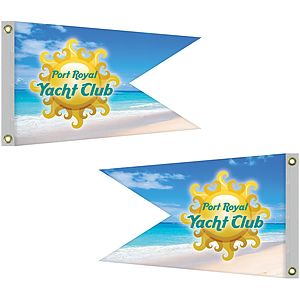 Double Sided Knitted Polyester Swallowtail Boat Flag (24"x36")