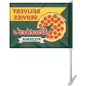 48 - Hour 11.5" x 15" Single Reverse Digitally Printed Custom Car Flag