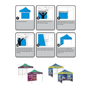 10' Heavy Duty Tent With Three Full Walls
