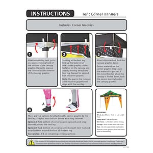 10' Premium Tent Corner Banner Set