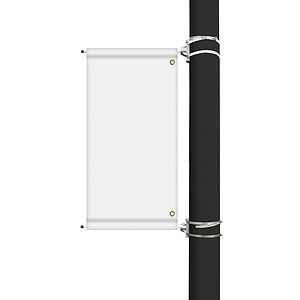 38" x 18" Custom Sunbrella™ Avenue Banner-3 Color Imprint
