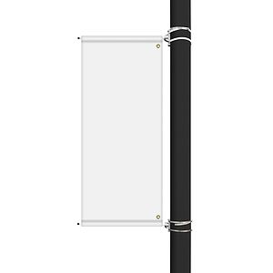54" x 22" Custom Sunbrella™ Avenue Banner-2 Color Imprint