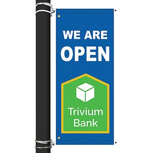 54" x 22" Custom Sunbrella™ Avenue Banner-3 Color Imprint