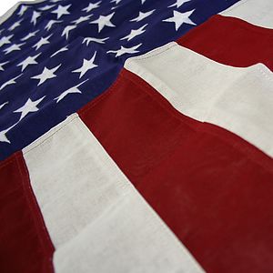 8' x 12' Cotton U.S. Flag with Rope & Thimble