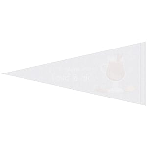 8" x 18" Digitally Printed Single Sided Custom Felt Pennant