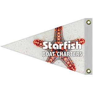 12" x 18" Double Sided Knit Polyester Pennant