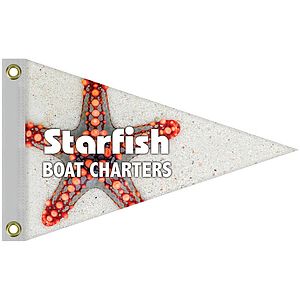12" x 18" Double Sided Knit Polyester Pennant