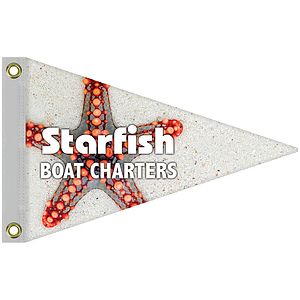 12" x 18" Single Reverse Knit Polyester Pennant