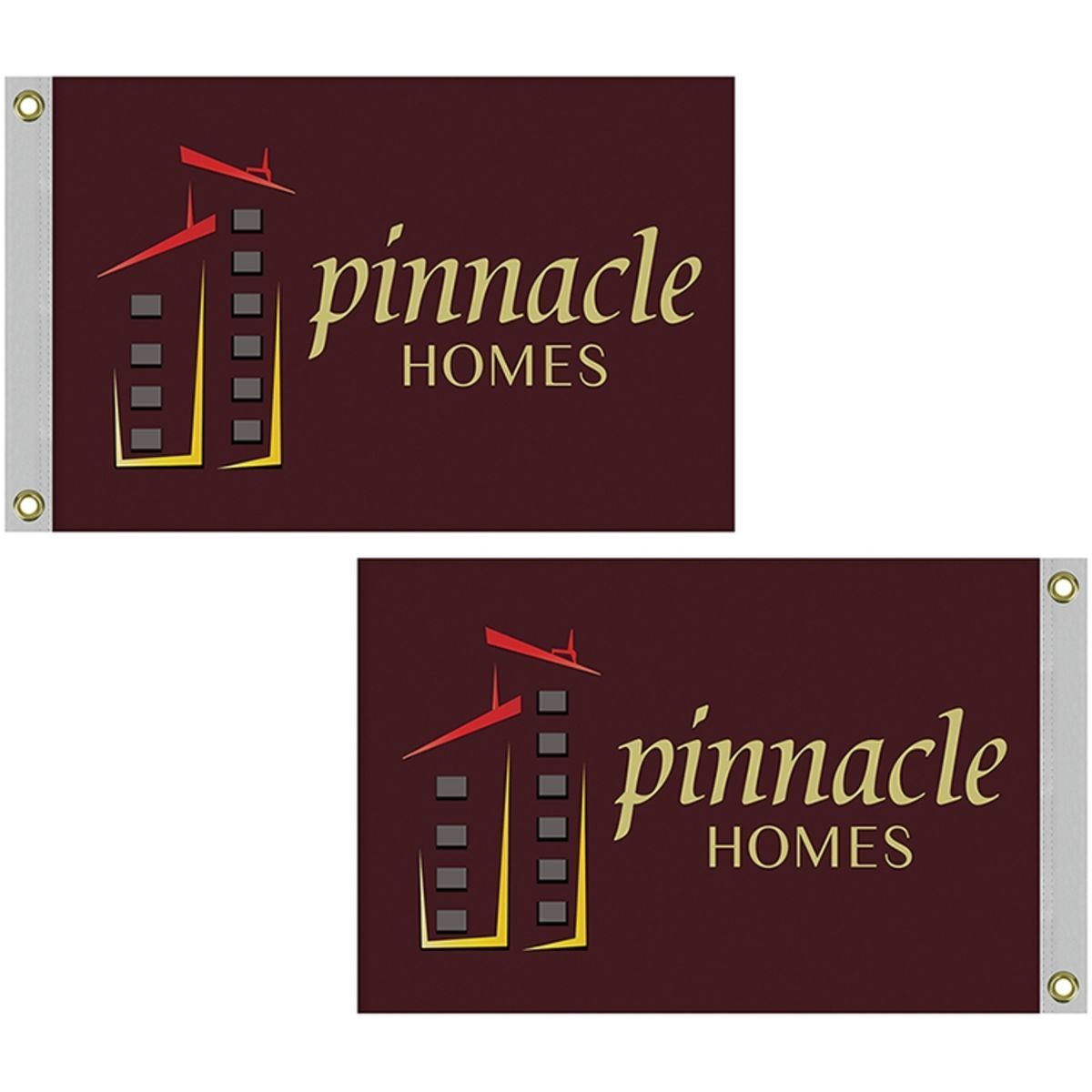 Promotional 2' x 3' double sided digitally printed knitted polyester