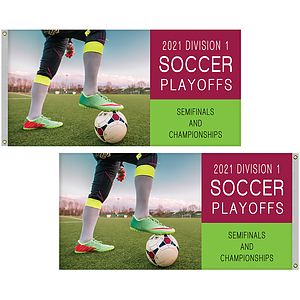 3' x 6' Digitally Printed Double Sided Knitted Polyester Flags