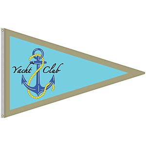 5' x 8' Single Reverse Knit Polyester Pennant