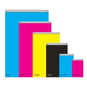 16" x 24" Standard Single Reverse Knitted Polyester Vertical Banners