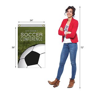 2' x 3' Single Reverse Knitted Polyester Vertical Banners