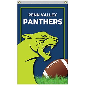 2.5' x 4' Standard Single Reverse Knitted Polyester Vertical Banners
