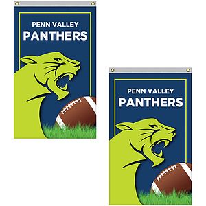 2.5' x 4' Double Sided Knitted Polyester Vertical Banners