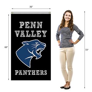 3' x 5' Standard Single Reverse Knitted Polyester Vertical Banners