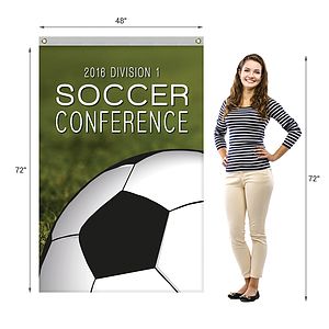 4' x 6' Standard Double Sided Knitted Polyester Vertical Banners