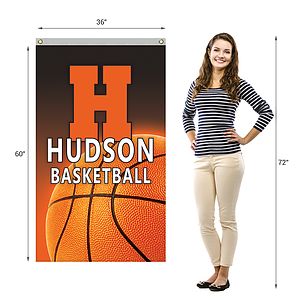 3' x 5' Promotional Polyester Single Reverse Vertical Flag