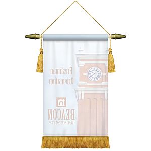 7" x 10" Podium Banner, Straight Cut/ with Fringe