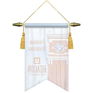 7" x 10" Podium Banner, Angle Cut / No Fringe