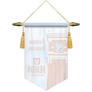 7" x 10" Podium Banner, V Cut/ No Fringe
