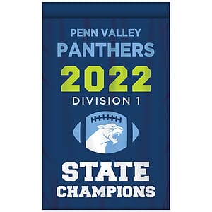 2' x 3' Championship Banner Single Sided Straight Cut