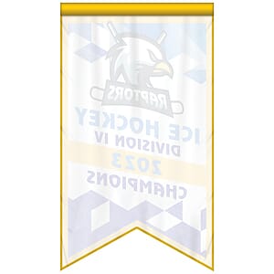 3' x 5' Championship Banner Single Sided Dove Tail Cut
