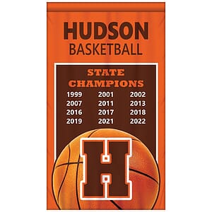3' x 5' Championship Banner Single Sided Straight Cut