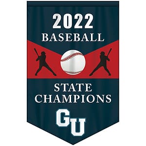4' x 6' Championship Banner Single Sided V-Cut