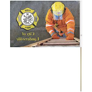 16"x 24" Single Reverse Polyester Stick Flags
