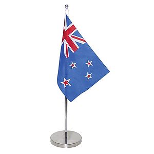 10.6-19.3" Metal Telescopic Flagpole with One Single Reverse Flag